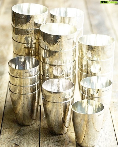 Casey Patterson Instagram - It's this little things. My @roseuniacke hand hammered, sterling silver cocktail tumblers make me happy.