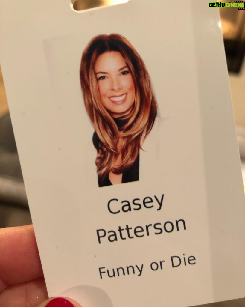 Casey Patterson Instagram - The studio lot pass always makes it real. Happy to be in business partners. @funnyordie