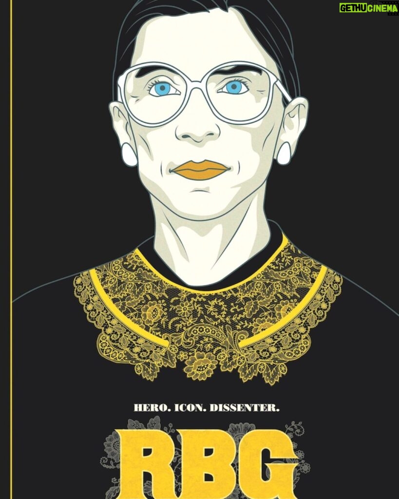 Casey Patterson Instagram - Notorious RBG. WATCH THIS DOC LADIES we owe so much to this pioneering legend. And watch this space... Stay tuned :)