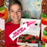 Cat Cora Instagram - 💝 Treat yourself to some #foodlove this week and get my Heart-Shaped Rainbow Cookies delivered to your door from @Goldbelly! #goldbelly #goldbellydesserts #fooddelivery #catcoradesserts