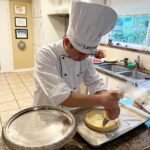 Cat Cora Instagram - I love working with Master Pastry Chef Leonard Kimhourt Taing, he has such a stellar culinary career and reputation. I have used his expertise, recipes, and exquisite creations for many of my events over the years. I just recently tested specialized fruit tarts in Santa Barbara with him as seen in this picture. We had the best time, laughed hard and ate wayyy too much. He is so talented, creative, and passionate. I love his expertise in the traditions of French Baking with his unique knowledge of Cambodian delicacies. I can’t wait until we bake together again. #cheflife #chef #MasterPastryChef #ChefLeonardKimhourtTaing #ChefLeonard #pastrychef #cambodianchef #artofpastry #inspired #IC3