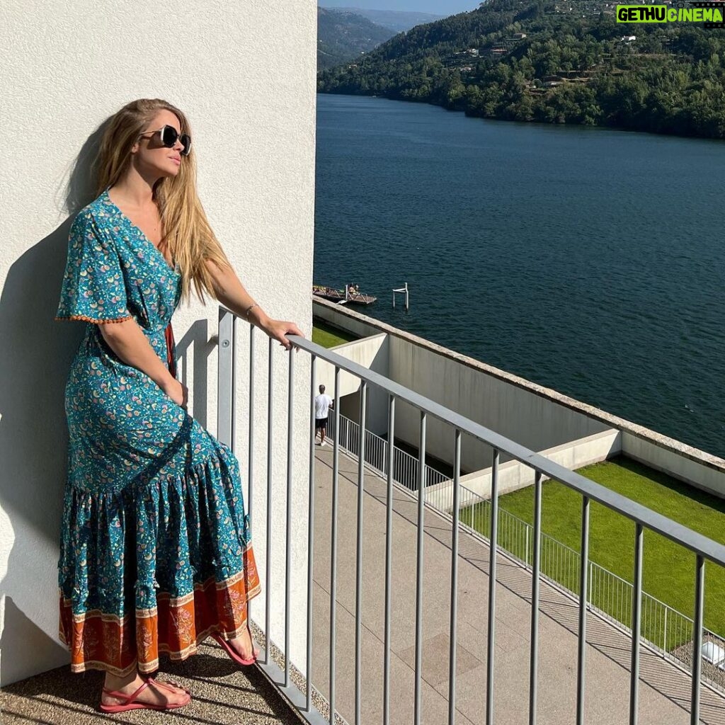 Catarina Jacob Instagram - Great light, great view, great life of mine! Dress: @amazonespana (in love with it) Douro Royal Valley Hotel & SPA