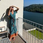 Catarina Jacob Instagram - Great light, great view, great life of mine! Dress: @amazonespana (in love with it) Douro Royal Valley Hotel & SPA