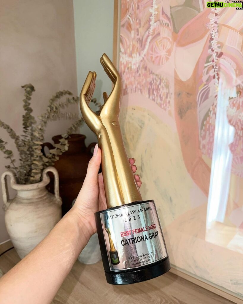 Catriona Gray Instagram - Thank you to the 36th Aliw Awards 2023 for recognizing my work in a craft I love 🤍 so excited for what 2024 holds 🥺