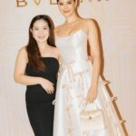 Catriona Gray Instagram - It's always reason to celebrate with @bulgari ✨️ so thankful for the incredible experiences this year with this brand! 🤍 📸 @pvfotographs Styled by @justine.aliman19 in @jearsond Hair @paulnebres Bvlgari - Greenbelt 4