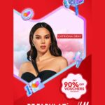 Catriona Gray Instagram - Friends!! See you on @lazadaph #LazadaBiggestSale #LazadaPH1111 tomorrow at 6PM with my @hm family LIVE for a fun time! ⚡️ Captured by @meetkeso