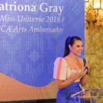 Catriona Gray Instagram – Greatly honored to be stepping into my 4th year as Arts and Culture Ambassador @nccaofficial 🇵🇭 thank you for the continued trust and opportunity 🙏

I think it was last year—at the same celebration that I said, “Let us treat this Arts Month as a love letter to our beloved country.” And this year I’d like to add something to that, and that would be, “Let us extend the hand of invitation as we celebrate the arts this year. 💌🇵🇭

National Arts Month 2024 is celebrated with the theme Ani ng Sining Bayang Malikhain underscoring the bountiful harvest of a Filipino creative nation drawn from the products of human imagination, not just of individuals but of people as a collective.

This year’s National Arts Month celebration aims to harness the creative energies of artists towards nation-building, integrate the arts into the lives of diverse populations and communities (LGBTQIA+, PWD, IP, Youth, Senior, etc.), and engage critical discourse, awareness, and appreciation of various arts and art disciplines through different emerging platforms.

#NAM2024 
#AniNgSining 

Photos by NCCA Public Affairs and Information Office The Metropolitan Theater