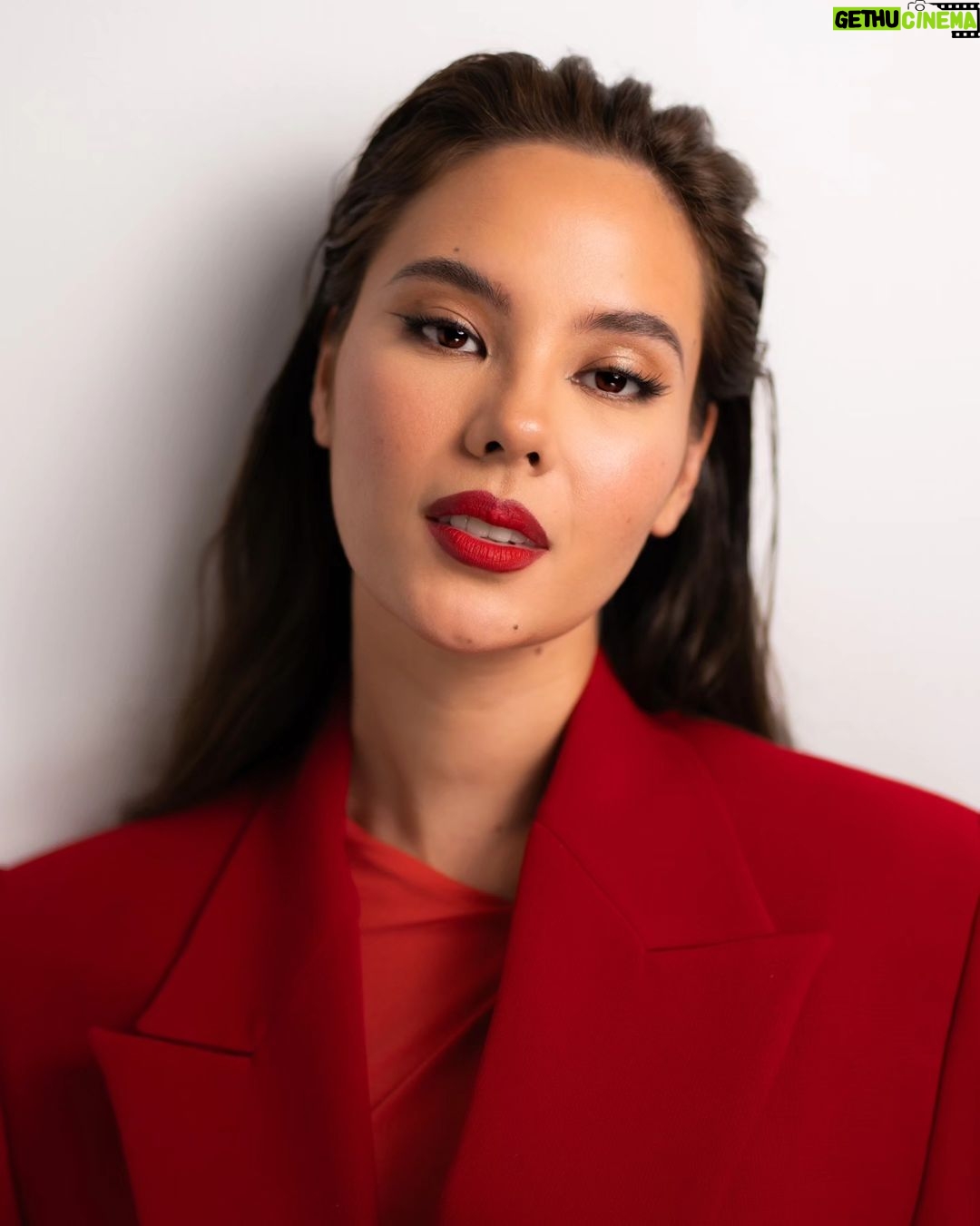 Catriona Gray Instagram - A staple in my beauty arsenal: a powerful red that stays put. 💋 Transfer proof, 16hr wear. @diorbeauty Rouge Dior Forever Liquid Lipstick. @diorbeautylovers