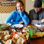Catriona Gray Instagram - So happy to be back at @mikaelas_kitchen in Burlington! This is my Tita @jashyargue proudly owned and run Filipino restaurant and catering business. 🇨🇦🇵🇭 The food was soooo yummy (favourite ni @samuelmilby was the inasal, fave ni @jololuarca yung sisig! At akin ay yung empanada!) I remember back in 2017, it was winter and I would sneak into my titas home kitchen where she was making the dough from scratch and steal a freshly cooked empanada 😋 they’re still just as good. If ever you’re in Burlington, drop by and say hello!!! @mikaelas_kitchen 💙💙💙 Mikaela's Kitchen