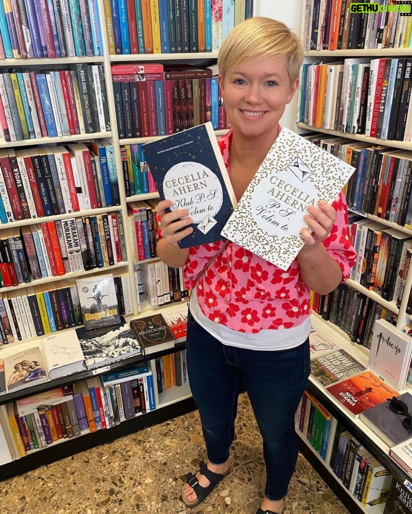 Cecelia Ahern Instagram - Shame 🔔 I was going to parade naked down the Jesuit steps but instead…went to a bookshop and found my books! Dubrovnik is one of the most beautiful places I’ve ever been. 💚 Walls of Dubrovnik