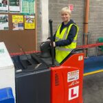 Cecelia Ahern Instagram - I am now a CERTIFIED Forklift driver!!! I told you I’d do it and I did it. After training with the Irish School of Motoring I’m very proud to announce that I can now drive a ROPPT (Ride on Power Pallet Truck). So now I will ask the lovely people at the warehouses the question again…. @eason_ireland @argosybooks @bookstationireland CAN I PLEASE DRIVE YOUR FORKLIFT?? Huge thanks to the wonderful instructors in Irish School of Motoring. John Doran Sr and John Doran Jr trained me and put me through my paces and I had a brilliant day out. If you need a forklift driver to do a perfect figure of 8 forwards, backwards, with or without a pallet, I’m your woman. Now I can drive my own pallet of books, sign them, sit on them, stand on them, dance around them before sending them out to all of you lovely readers. You’ve got to turn that NO into a YES!!! 👊👷‍♀️