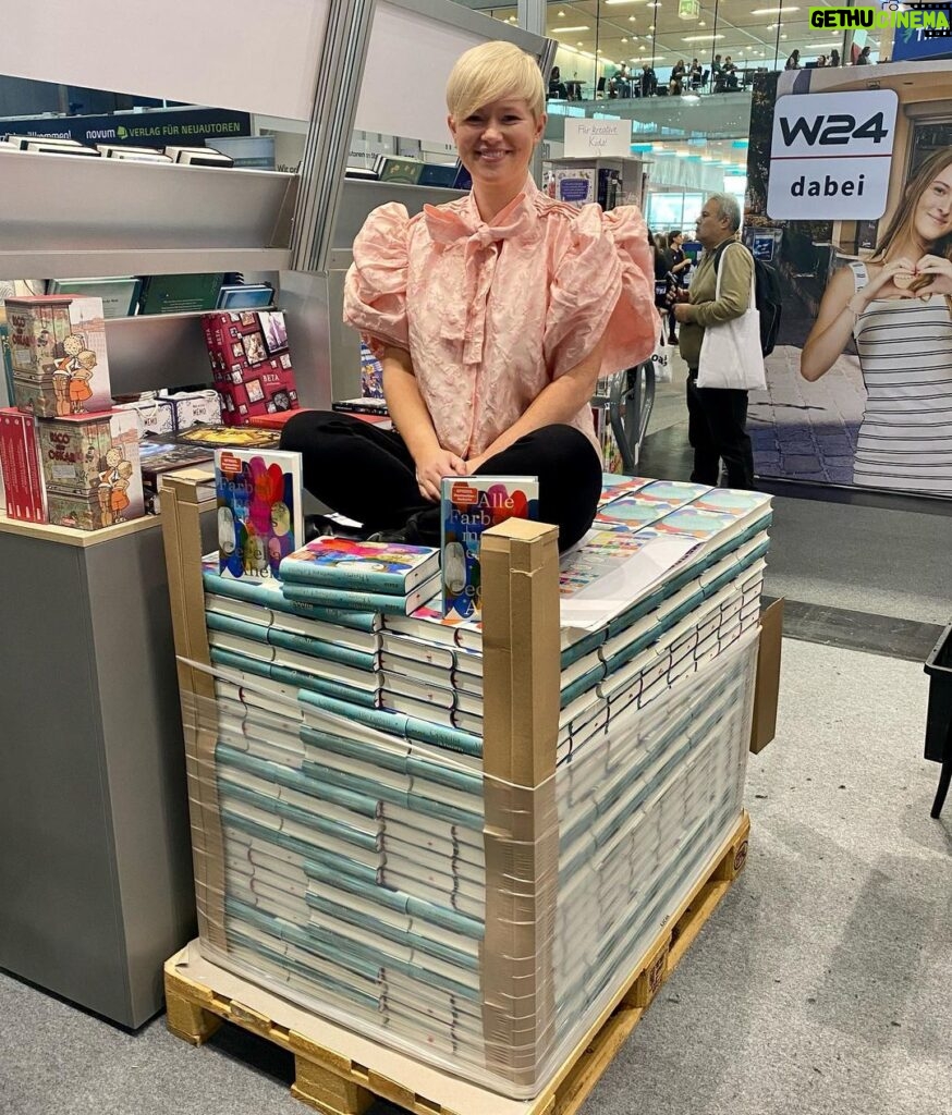 Cecelia Ahern Instagram - I laid some books at the Vienna Bookfair. 🥚🥚 Vienna, Austria