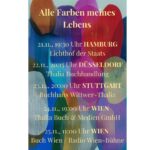 Cecelia Ahern Instagram - Germany & Austria!! Book Tour News! I’m going on tour November 21st-25th for ALLES FARBEN MEINES LEBENS and I’d love to see you! See book tour dates here, link in the bio & on my website to book tickets… ❤️🧡💛💚💚💜
