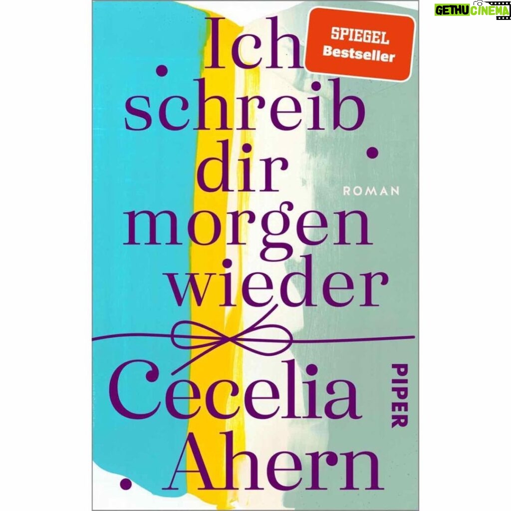 Cecelia Ahern Instagram - My German backlist has been repackaged by my publisher @piperverlag and it’s looking beautiful thanks to artist @claire_desjardins_art This edition of “Ich schreib dir morgen wieder’ (The Book of Tomorrow) will be published 1st June 2023 💙💛🤍