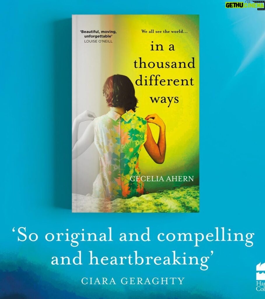 Cecelia Ahern Instagram - My new novel ‘In A Thousand Different Ways’ is out now. In fact it has been out for a few weeks and I’m so moved and excited by readers’ reactions. Thanks so much to everyone who has read it and reached out to me. From your feedback I feel I achieved what I aimed to do… I wanted to write about empathy, about what it feels like to feel. Alice sees people’s moods as colours around their bodies and not only can she see exactly how people are feeling, if their colours touch her, she can feel how they feel too. From childhood to her final days, Alice has to learn how to live her own life while feeling everybody else’s love, pain, suffering, dreams, hopes and desires too. Can she turn what she considers a burden into a gift? It was an emotional experience and I loved every second of writing it, I hope you enjoy reading it. 💚 Thanks to booksellers, readers and wonderful authors I admire so much for their quotes.