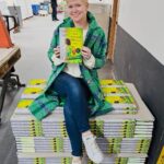 Cecelia Ahern Instagram - Don’t tell me I don’t bring you high quality content. Visited CPI Books today to see ‘In A Thousand Different Ways’ hot off the press. Then I climbed on them. Rolled around on them. And signed them. Out April 13th. 😊💚