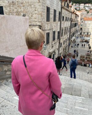Cecelia Ahern Instagram - Shame 🔔 I was going to parade naked down the Jesuit steps but instead…went to a bookshop and found my books! Dubrovnik is one of the most beautiful places I’ve ever been. 💚