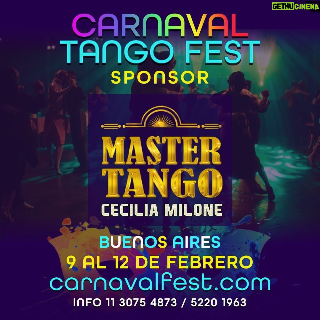 Cecilia Milone Instagram - El 12 estaremos participando con nuestro #MasterTango dentro del #CarnavalTangoFest en el @xirguteatro.ar