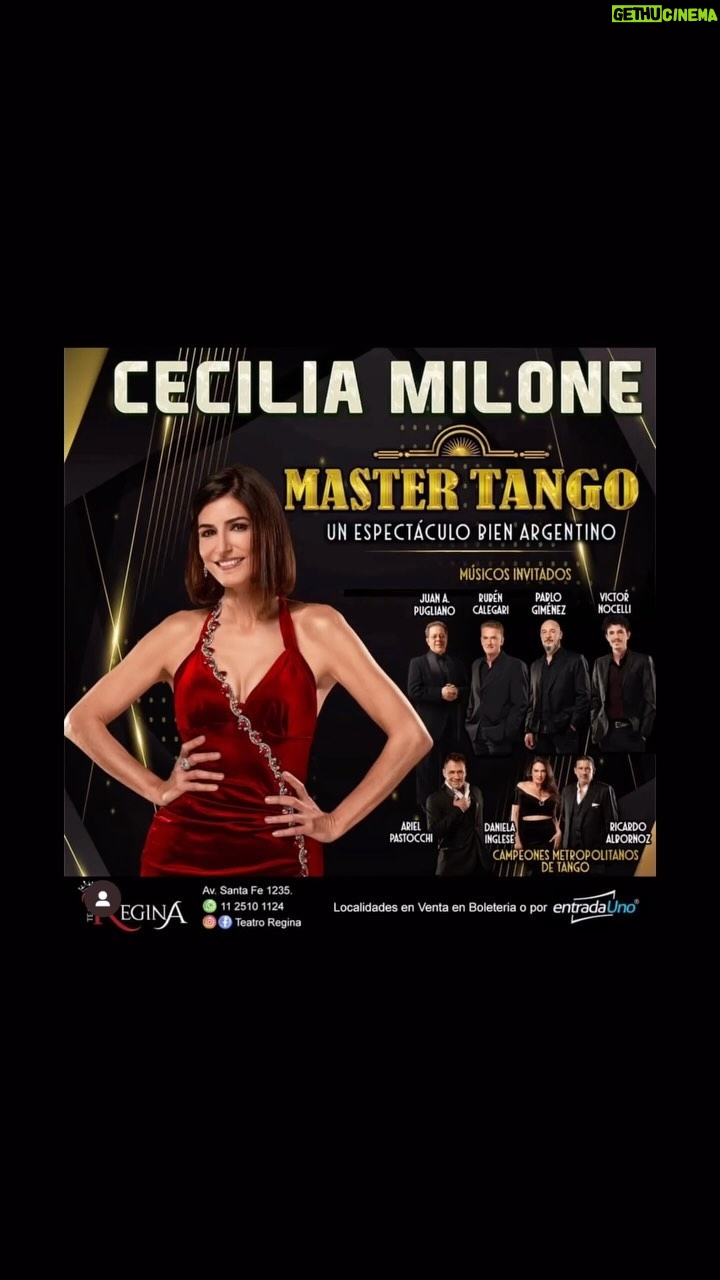 Cecilia Milone Instagram - DESDE EL 17 DE ENERO @teatroregina MIÉRCOLES 20:30hs. @mastertangoshow