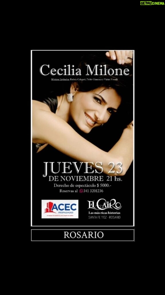 Cecilia Milone Instagram - ROSARIO ❤️ JUEVES, 23 DE NOVIEMBRE 21hs. @barelcairo Junto a: @rubencalegari @pablo.gimenez.musica y @pianotangosecrets Asistencia general: @__fede__garcia