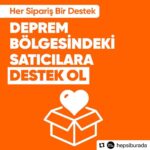 Cem Yılmaz Instagram - Hepsiburada olarak, deprem felaketinin yaşandığı ilk günden itibaren deprem bölgesindeki acil ihtiyaçların temini ve ulaştırılması için tüm imkanlarımızı seferber ediyoruz. 17 Şubat’ta deprem bölgesindeki yerel üreticilerle başladığımız "Her Sipariş, Bir Destek" kampanyasını tüm bölgedeki üretici, satıcı ve esnaf iş ortaklarımızı da kapsayacak şekilde genişletiyoruz. Kampanya kapsamında elde edilen satış gelirlerini hiçbir komisyon veya kesinti uygulamadan iş ortaklarımıza aktarıyoruz. Bölgedeki satıcılarımızın daha fazla müşteriye ulaşabilmesi için için iş ortaklarımıza ücretsiz reklam ve tanıtım desteği sunuyoruz. Siz de depremden etkilenen illerdeki satıcılardan hikayedeki link üzerinden vereceğiniz siparişlerle destek olabilirsiniz. Teknolojik, lojistik ve ticari gücümüzle bölgedeki iş ortaklarımızın yanındayız. Yaralarımızı hep birlikte saracağız.