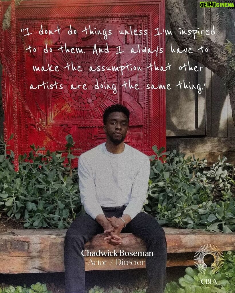 Chadwick Boseman Instagram - When inspiration meets purpose, anything is possible. #chadwickboseman #thecbfa
