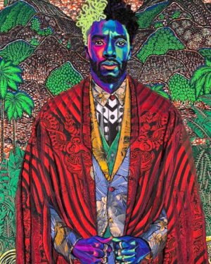 Chadwick Boseman Instagram - This quilt by @bisabutler is stunning! Such a beautiful tribute to our beloved Chadwick. It will be on display at @LACMA’s  #BlackAmericanPortraits alongside the #ObamaPortraits, opening November 7th. We couldn’t be happier or more honored for his image to be featured in such an iconic exhibition. 

Thank you, Bisa. #FanArtFriday
