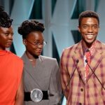 Chadwick Boseman Instagram - It was an honor to stand with these incredible queens and present @Disney’s first ever #BlackPanther Scholarship Award to Kalis Coleman at @HollywoodReporter’s #WomenInEntertainment event. 🙅🏾‍♂️🙅🏾‍♀️ http://bit.ly/thrwomenbp