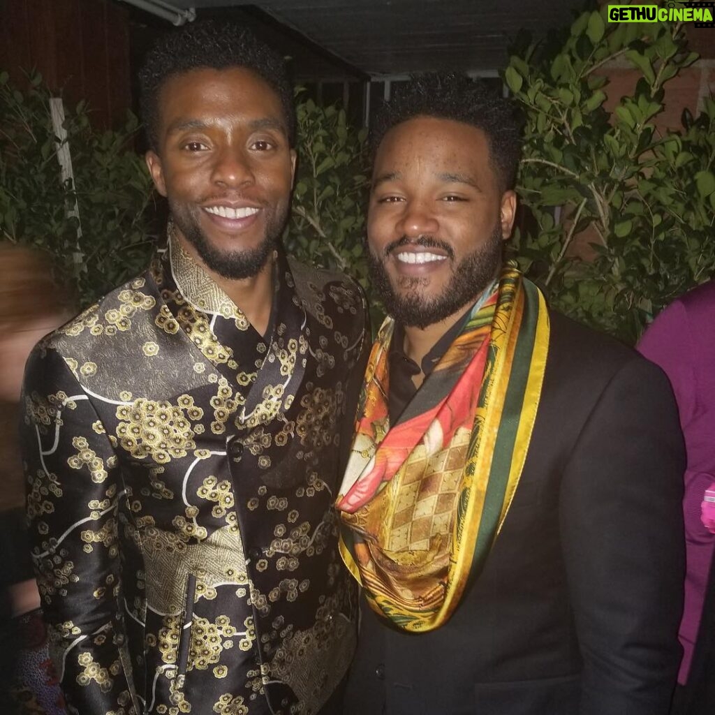 Chadwick Boseman Instagram - #BlackPanther + #GoldenGlobes 🙌🏾 Thank you to the HFPA for the Best Motion Picture, Score, and Original Song nominations! #WakandaForever
