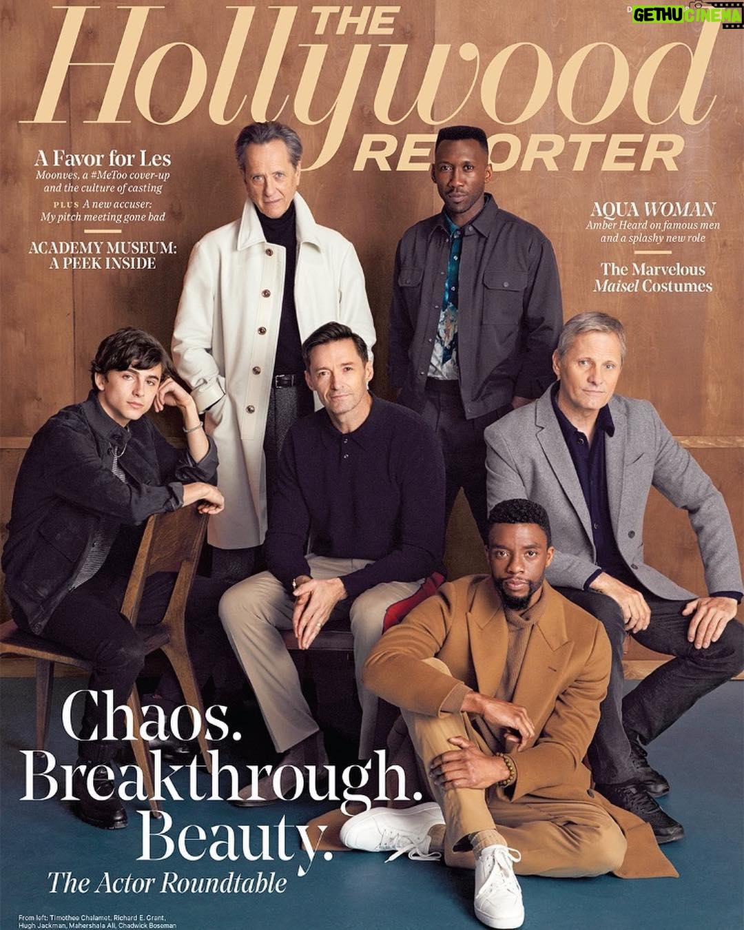 Chadwick Boseman Instagram - Spent a day discussing our craft with this exceptional group. Thank you, @HollywoodReporter. Link in bio.