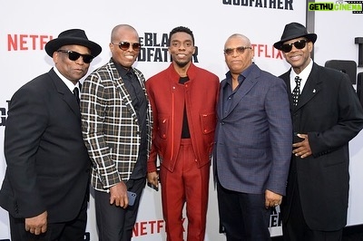 Chadwick Boseman Instagram - Monday’s #TheBlackGodfather premiere. My friend @ReggieHudlin directed this incredible documentary about legendary Hollywood sage Clarence Avant. Catch it on @Netflix this Friday.