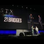 Chadwick Boseman Instagram - Coming to a theater near you this year. Unleashed a #21Bridges first look at #CinemaCon with my partner in crime Logan Coles (@seachangefilms). Can’t wait for you to check it out.