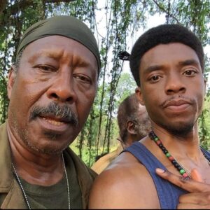 Chadwick Boseman Instagram - The beauties of filming.  Always wanted to be Wired with this guy.
Picture reposted from @clarkepetersofficial 
#da5bloods