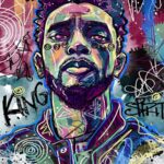 Chadwick Boseman Instagram - Sick piece by @justincopeland_art! 🎨 #FanArtFriday