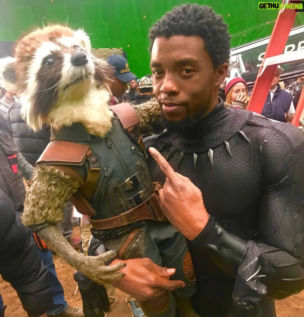 Chadwick Boseman Instagram - He kept asking for a selfie. @prattprattpratt come get your boy. #Avengers #FBF 📷: @realaddison