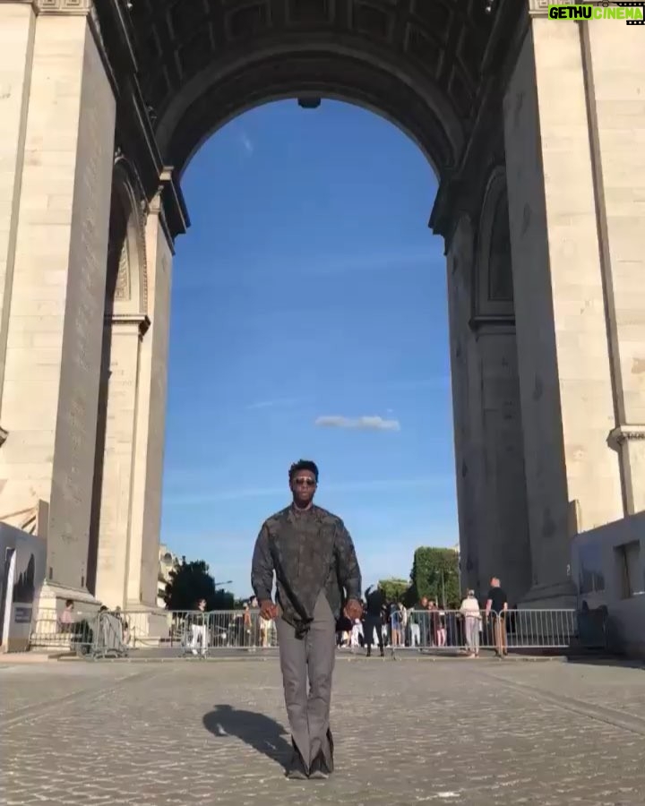 Chadwick Boseman Instagram - Salutations from the Arc de Triomphe in Paris. For those that want it with a smile “...this ain’t really for ya...” #ifyouknowyouknow