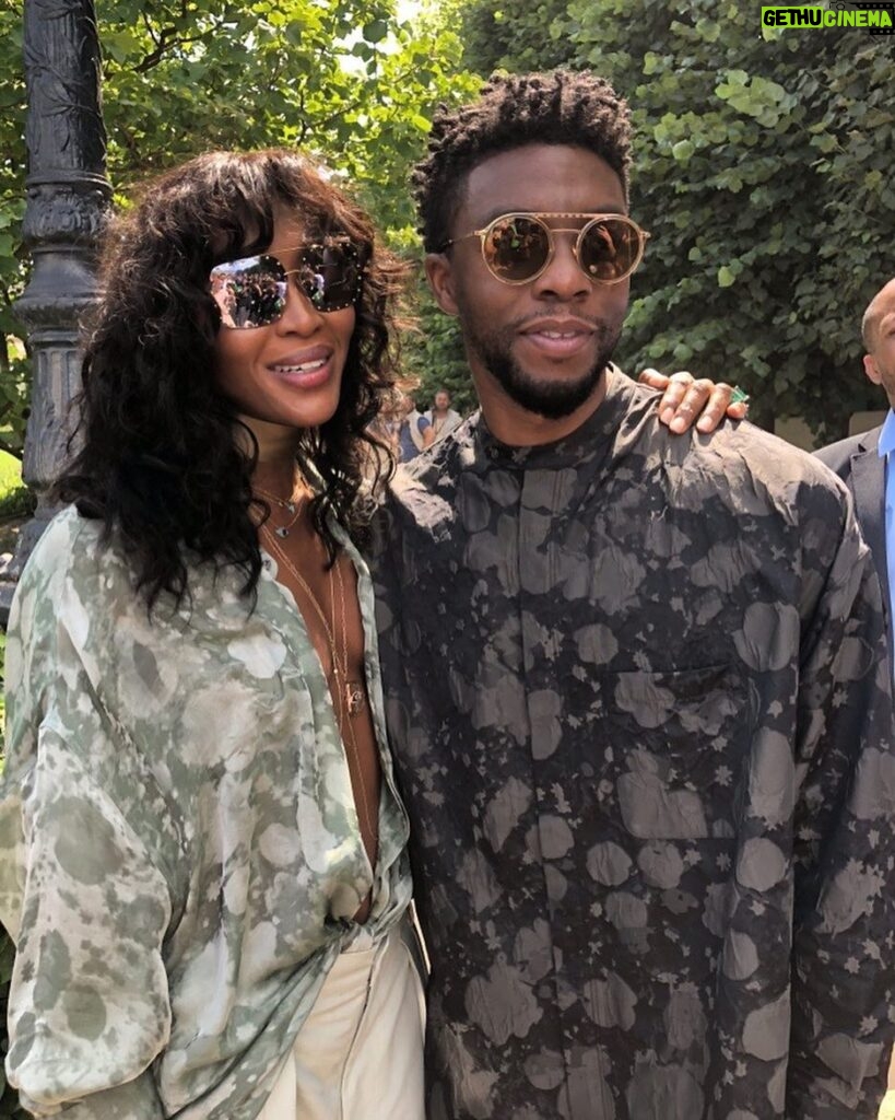 Chadwick Boseman Instagram - Thank you for an incredible show and experience #VirgilAbloh! #LVMenSS19 Jardin du Palais-Royal