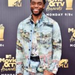 Chadwick Boseman Instagram - Felt good to hit the #MTVAwards red carpet with the #BlackPanther crew yesterday. Check out the show tomorrow to see who takes home the popcorn this year. MTV Movie Awards