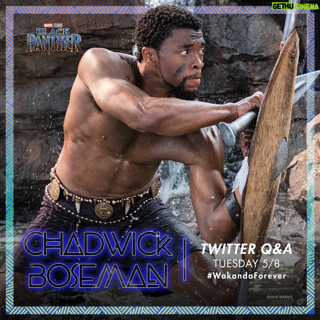 Chadwick Boseman Instagram - Hanging out at #Twitter HQ tomorrow to celebrate #BlackPanther’s digital release (and Blu-ray May 15th). Make sure you follow my handle @chadwickboseman to watch a live-stream of our Q&A. #WakandaForever