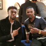 Chadwick Boseman Instagram – Chopped it up with @iamjamiefoxx on his new show #OffScript. Check it out: http://bit.ly/cboffscript Los Angeles, California
