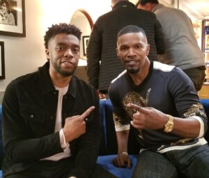 Chadwick Boseman Instagram - Chopped it up with @iamjamiefoxx on his new show #OffScript. Check it out: http://bit.ly/cboffscript
