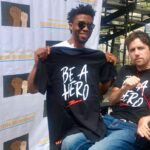 Chadwick Boseman Instagram - Proud to fight the good fight with so many passionate people today at the #FamiliesBelongTogetherLA rally. This is just the beginning, but we will not stop until families are reunited and compassion becomes the standard. ✊🏾 http://familiesbelongtogether.org #FamiliesBelongTogether Los Angeles, California