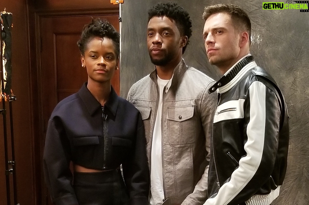 Chadwick Boseman Instagram - Excited to see you guys at tonight’s #InfinityWar premiere. Until then, here’s a look behind the scenes of our junket. Bonus: I’ve got a poster signed by the gang. Stay tuned for a chance to win!