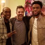 Chadwick Boseman Instagram - Excited to see you guys at tonight’s #InfinityWar premiere. Until then, here’s a look behind the scenes of our junket. Bonus: I’ve got a poster signed by the gang. Stay tuned for a chance to win!