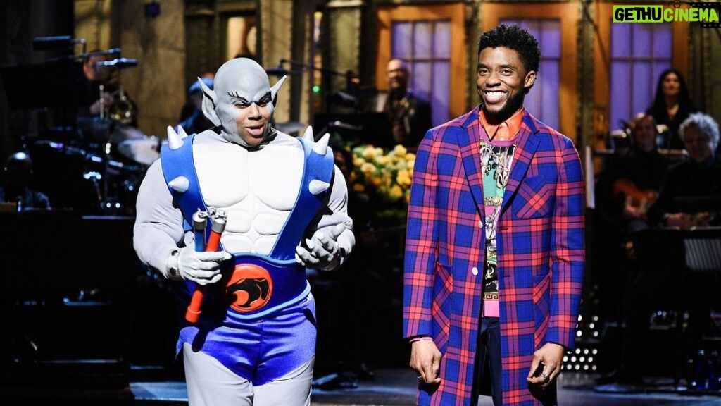 Chadwick Boseman Instagram - Return of Mr. Brown. #BlackPanther vs. Panthro Thundercat. Thanks #SNL. http://bit.ly/chadsnl Saturday Night Live