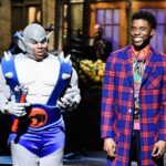 Chadwick Boseman Instagram – Return of Mr. Brown. #BlackPanther vs. Panthro Thundercat. Thanks #SNL. http://bit.ly/chadsnl Saturday Night Live