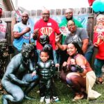 Chadwick Boseman Instagram – This #FanFriday is brought to you by the Smiths, who brought #Wakanda to their own backyard!  Although I think I see Spidey and maybe Batman (BOOM! ZAP!) also at the cookout…