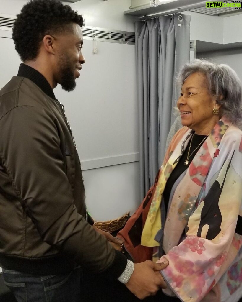 Chadwick Boseman Instagram - Today, on her 100th birthday, we honor Rachel Robinson’s incredible accomplishments as a nurse, professor, wife, mother and humanitarian- including the wonderful work she’s done through the @JRFoundation. Happy birthday!