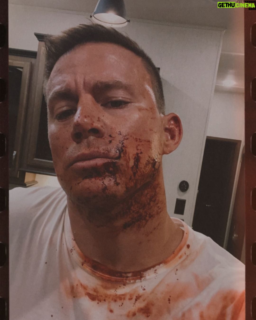 Channing Tatum Instagram - They have incredible bbq on set. #lostcityofd
