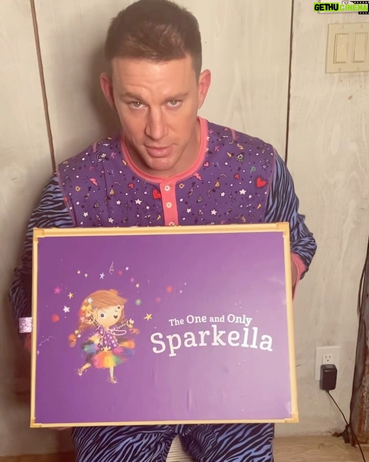 Channing Tatum Instagram - Got a very special #Sparkella delivery and now I’m officially ready for my day.
